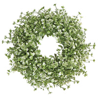 Green Healthy Wreath Spring Summer Front Door Decoration Yard Wall Wedding Festival Farmhouse Holiday Decor