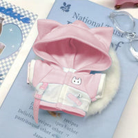 Cat Ear Hoodie Doll Outfit for 10cm/20cm Cotton Dolls