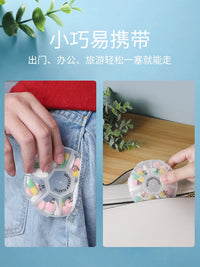 7-Day Portable Pill Organizer with Cutter, Mini Travel Medicine Dispenser for Daily Use