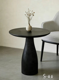 Nordic Solid Wood Round Side Table Coffee Table for Living Room Balcony