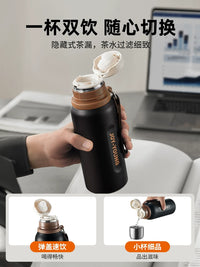 Joyoung 316L Stainless Steel Insulated Water Bottle for Kids & Adults, Large Capacity Thermal Flask for Outdoor Activities