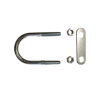 50-Pack Galvanized U-Bolt Pipe Clamps for Greenhouse Frames