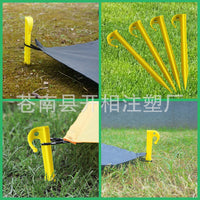 Tent Stakes Plastic Ground Pegs for Outdoor Camping Picnic Mat Windproof Fixing