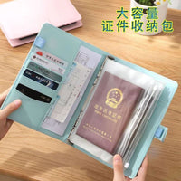 A5/B5 Large Capacity Loose-Leaf Photo Album and Card Holder with Zipper Pockets
