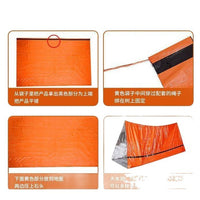 Portable Emergency Thermal Blanket Tent Raincoat for Outdoor Survival Camping Hiking