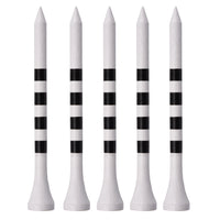 Bamboo Golf Tees 70mm/83mm Striped Wooden Golf Ball Holders for Driving Range Practice
