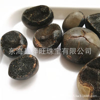Natural Turtle Back Stone Geode Ornament