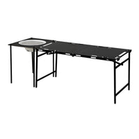 Hydraulic Lift Outdoor Camping Folding Table Portable Picnic Desk with Adjustable Height