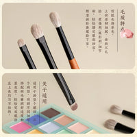 Eyeshadow Brush Set for Detailed Application, Blending, and Laying Color