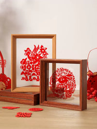 Double-Sided Transparent Picture Frame for Paper Cuttings and Specimens, A4/A3 Display Frame