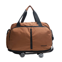 Foldable Rolling Travel Duffel Bag with Wheels - Large Capacity Portable Luggage