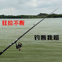 Carbon Fiber Telescopic Fishing Rod with Metal Spinning Reel Combo for Saltwater and Freshwater