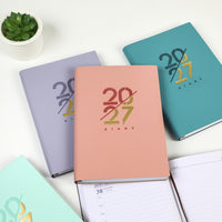 2027 Daily Planner Notebook, 365-Day Agenda with Soft Cover