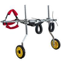 Pet Dog Wheelchair for Hind Leg Rehabilitation - Corgi Mobility Aid Cart