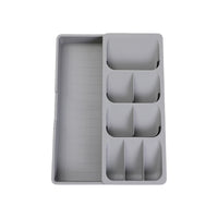 3-in-1 Expandable Cutlery Drawer Organizer, Utensil Holder and Storage Box for Kitchen
