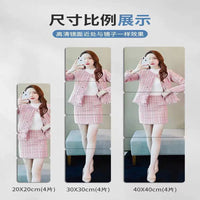 HD Acrylic Wall Mirror Stickers Self-Adhesive for Bedroom Bathroom DIY Decor