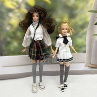 Doll Thigh-High Striped Socks for 1/6 Scale 30cm Fashion Dolls
