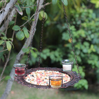 Hanging Metal Bird Feeder for Outdoor Garden and Balcony