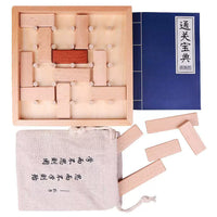 Sliding Block Puzzle Brain Teaser for Adults and Kids, Spatial Thinking Educational Toy