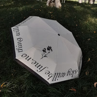 French Vintage Style UV Protection Umbrella for Sun and Rain