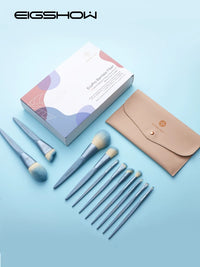 EIGSHOW 15-Piece Hypoallergenic Makeup Brush Set with Storage Case
