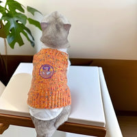 Christmas Knitted Pet Apron Bib Sweater for Cats and Dogs