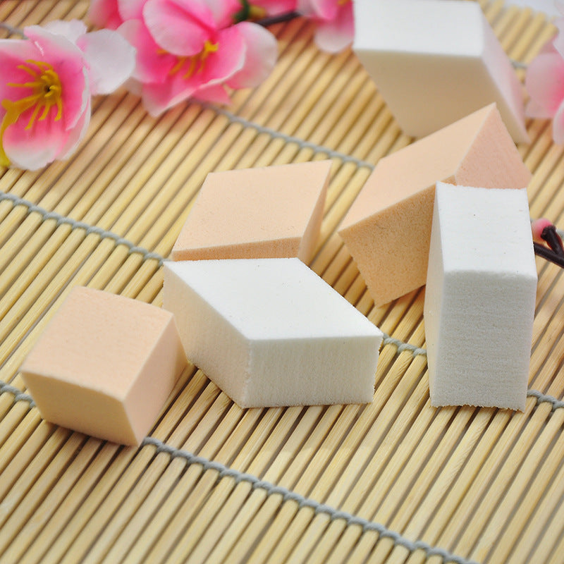Diamond-Shaped Makeup Sponge Set - Wet & Dry Use, Soft & Skin-Friendly