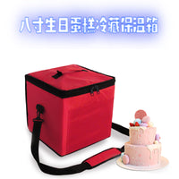 Portable Insulated Food Delivery Bag with Aluminum Foil Lining for Pizza, Cakes, and Cold Storage