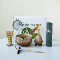 Japanese Matcha Tea Ceremony Set with Bamboo Whisk and Bowl