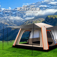 Alltel Outdoor Double-Layer Waterproof Camping Tent with Two Rooms and Living Area
