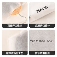Disposable Non-Woven Garment Dust Cover for Wardrobe Storage, Transparent Suit Waterproof Dust Bag