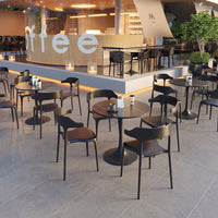 Outdoor Bistro Table and Chair Set for Cafe Patio Balcony