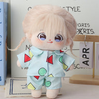 20cm Cotton Doll Princess Pajama and Bathrobe Outfit Set