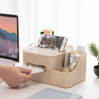 Modern Minimalist Tissue Box for Home Living Room, Creative Multifunctional Napkin Holder and Storage Organizer