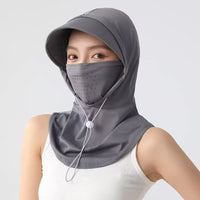 Women's Summer UV Protection Full Face Mask with Neck Cover for Driving Cycling