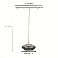 European Style T-Bar Jewelry Display Stand for Necklaces Bracelets Earrings