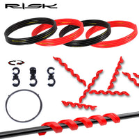 RISK Bicycle Cable Set for Derailleur and Brake, Mountain Road Bike Inner Wire and Housing Kit