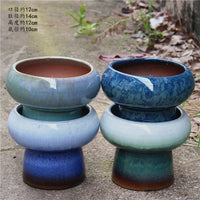 Yixing Zisha Ceramic Succulent Planter Pot for Home Decor and Micro Landscapes