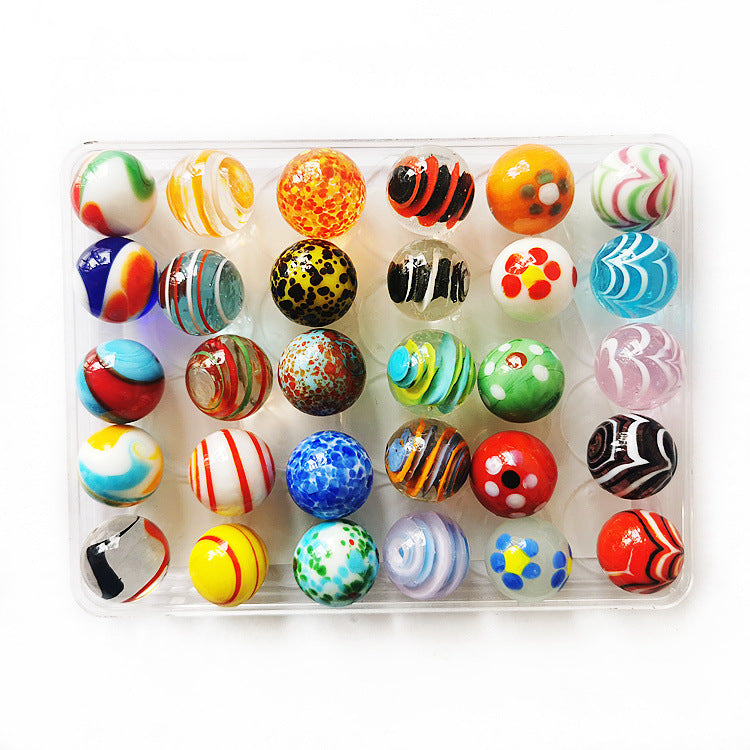 16mm Handmade Luminous Glass Marbles for Games and Decoration