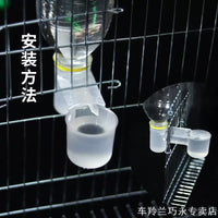Bird Cage Water Dispenser Dual-Outlet Drinkers for Parrots and Pet Birds
