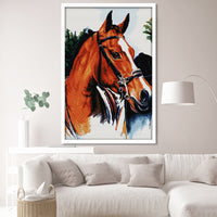 NKF Horse Series Counted Cross Stitch Kit DIY Embroidery Material Pack for Living Room Decor