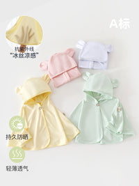 Baby Summer Cooling Sun Protection Cape with Hood for Outdoor Wear