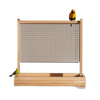Parrot Desktop Perch Stand Bird Playstand for Budgies, Lovebirds, Cockatiels, Sun Conures - Entertainment Toy