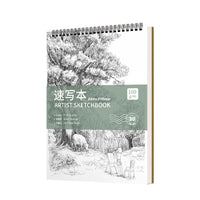 Sketchbook for Students, Hardcover Spiral-Bound Art Drawing Pad, Thick Paper for Sketching and Painting