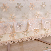 Lace Computer Monitor Dust Cover for Desktop PC, Modern LCD Display Screen Protector with Keyboard Cover