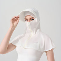 Women's UV Protection Sun Hoodie with Face Mask, Breathable Ice Silk Fabric
