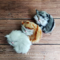 Mini Realistic Kitten Figurine Toy - 3 Colors Available