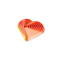 3D Printed Fractal Fidget Toy Heart-shaped Stress Relief Hexagon