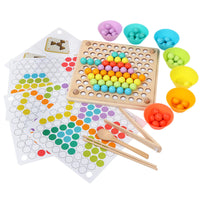 Kids Bead Clip Fine Motor Skill Educational Toy for Concentration and Brain Training