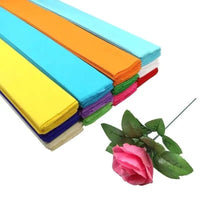 Crepe Paper for DIY Crafts, Flower Making, and Decorative Projects - Assorted Colors